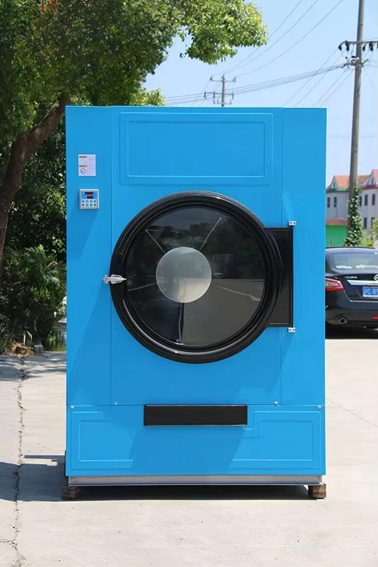 Industrial or Commercial Use Blue Color Stainless Steel 15kg Gas Heating Laundry Tumble Dryer Machine