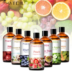 Difusor de aceites esenciales con gotero, fragancias de fruta, Mango, sandía, fresa, coco, manzana, fruta de la Pasión, 100ml