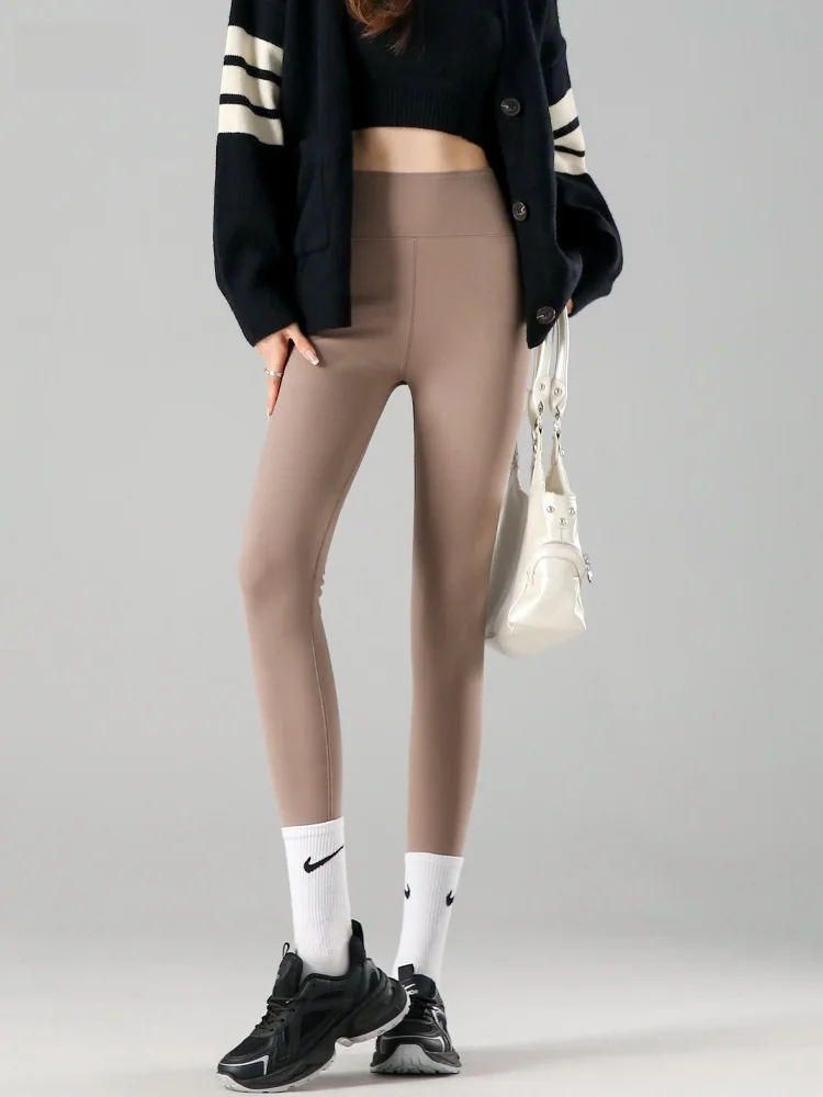 

Women's arkskin Pants High Waist Fce Lined Thi Warm Tightening Yoga Pilates High Waist Butt Lifting Long Leggings