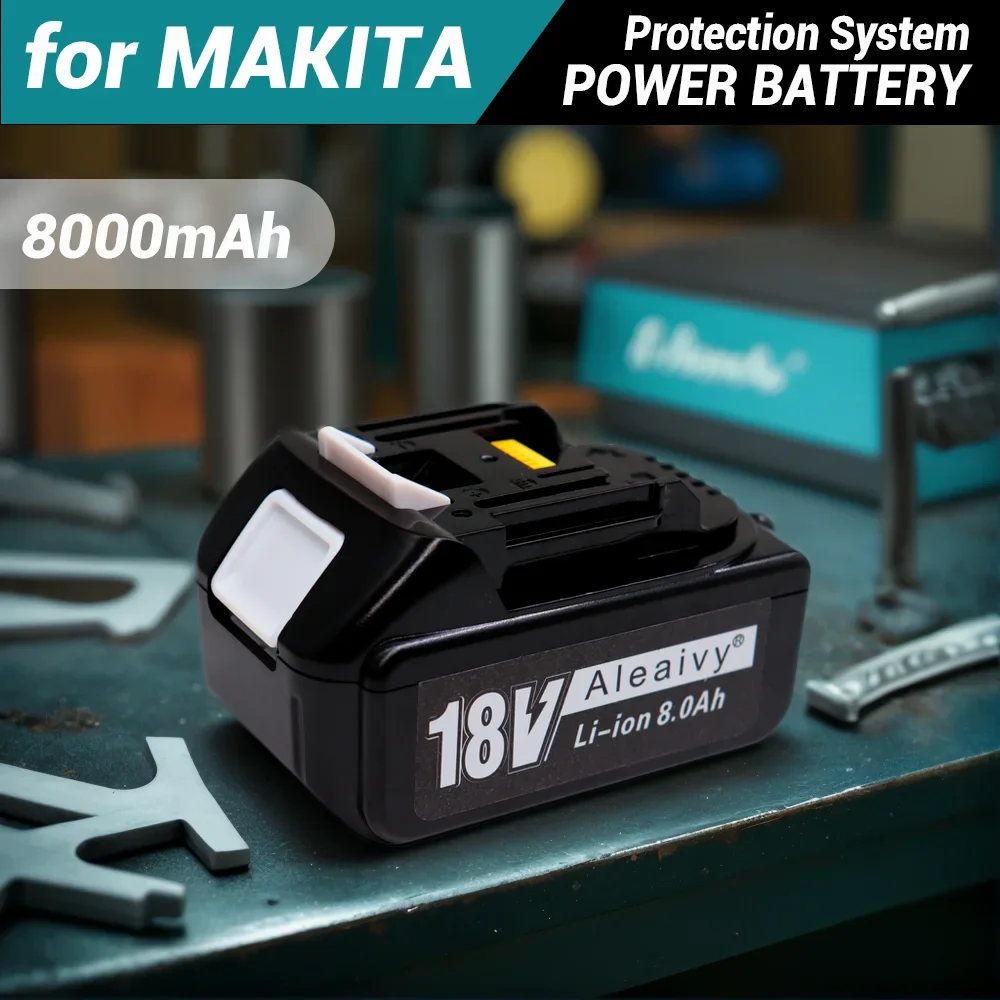 

For MAKITA Compatible 18V 6Ah/8Ah/9Ah Li-ion Battery Replacement for BL1860B BL1880 BL1850 Tools High Capacity Fast Charging