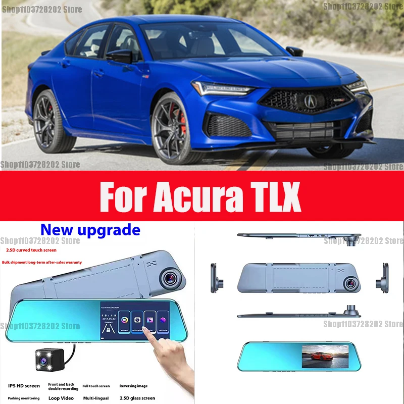 

For Acura TLX Mirror Camera for Car Touch Screen Video Recorder Rearview mirror Dash Cam Front and Rear Camera Mirror DVR