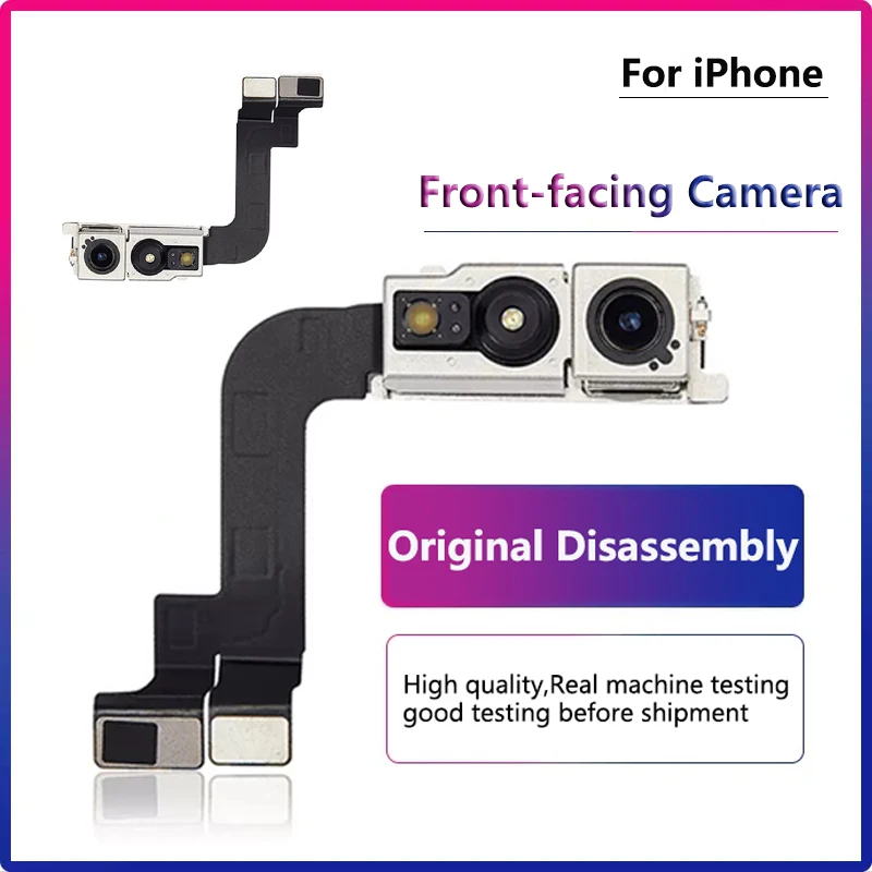 Wholesale Tested Disassembly Front Camera For iPhone 15 14 Plus 13 12 Mini Pro Max Flex Cable Camera Front-facing Camera Test ss 905a 7 0 for iphone 6 13 and sam series power boot control line cable power test boot cable added battery boot function