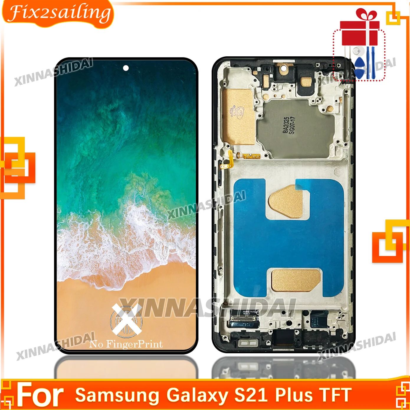 

Tested For Samsung Galaxy S21 Plus Lcd G996B G996 Display Screen Touch Digitizer with Frame S21+ Assembly Screen Digitizer