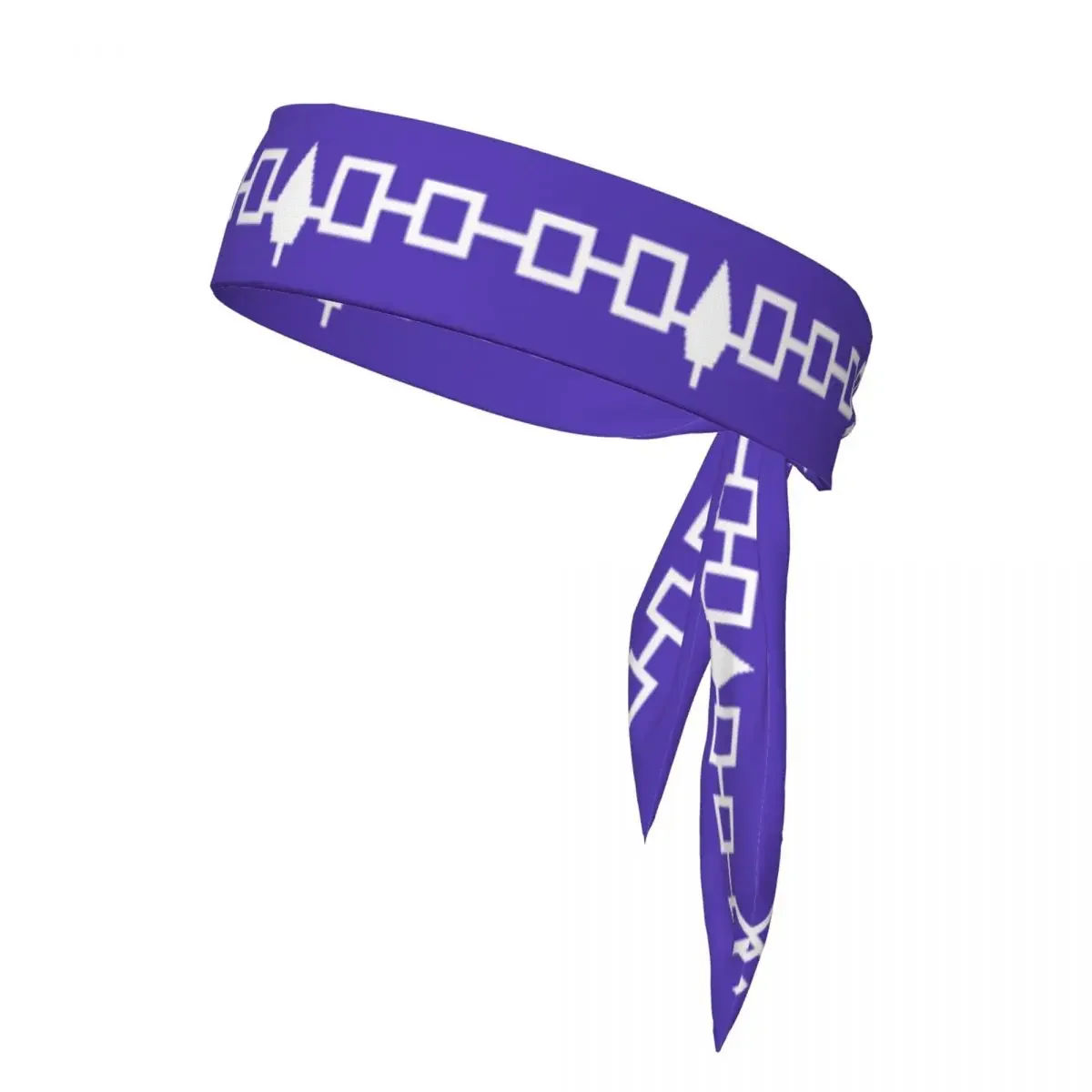 Iroquois Confederacy Flag Head Tie Sports Headband Athlete Sweatbands Head Wrap For Working Out Running Yoga