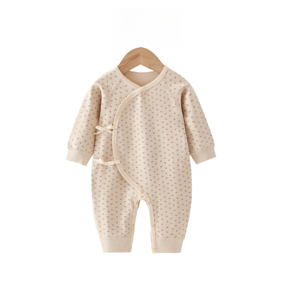 AYNIGIELL بالجملة ملابس الأطفال حديثي الولادة الربيع/الخريف القطن الطفل السروال القصير منامة للفتيات الفتيان الرضع ملابس المنزل ملابس الطفل