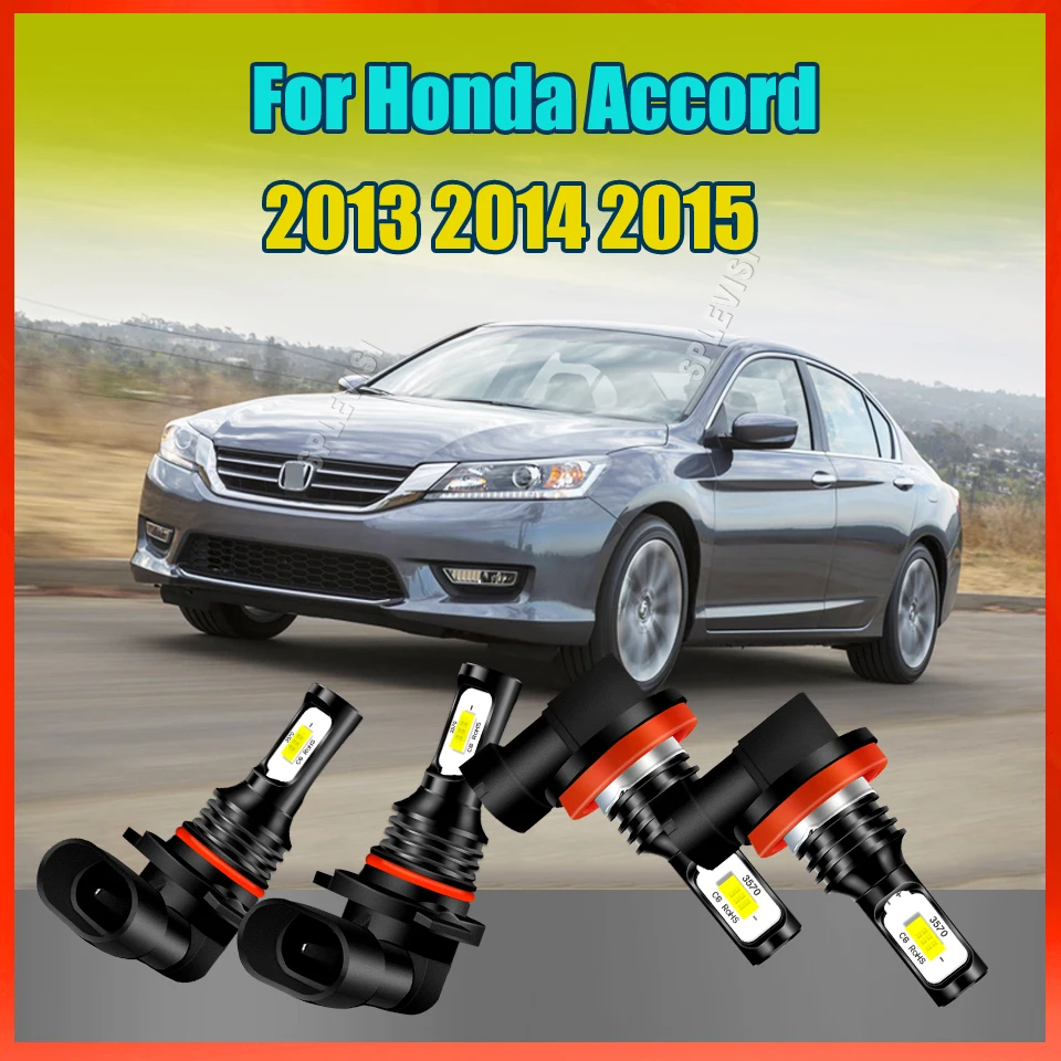 

9005 H11 LED High Low Beam Bulbs Offers Car Headlight Foglamp Xenon White 9-16v For Honda Accord 2013 2014 2015