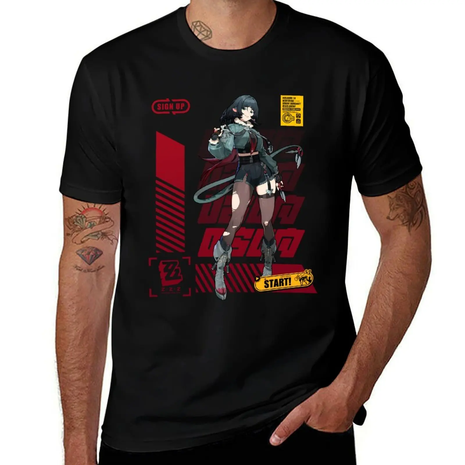 Agent Jane Doe (Zenless Zone Zero) T-Shirt Sports Casual Short Sleeve Cotton Tee