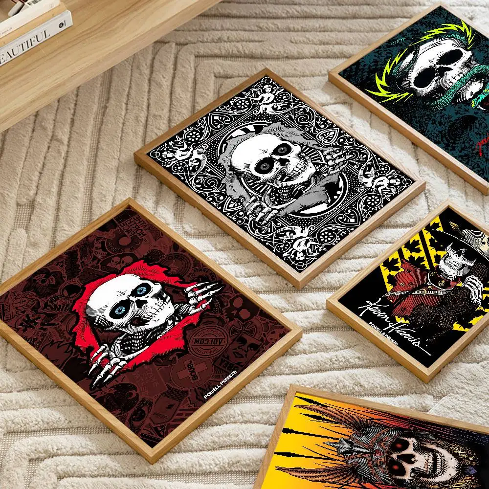 Pôsteres de Anime P-Powell P-Peralta, Adesivos de Papel Branco, DIY para Decoração de Quarto, Bar, Café, Decoração Kawaii