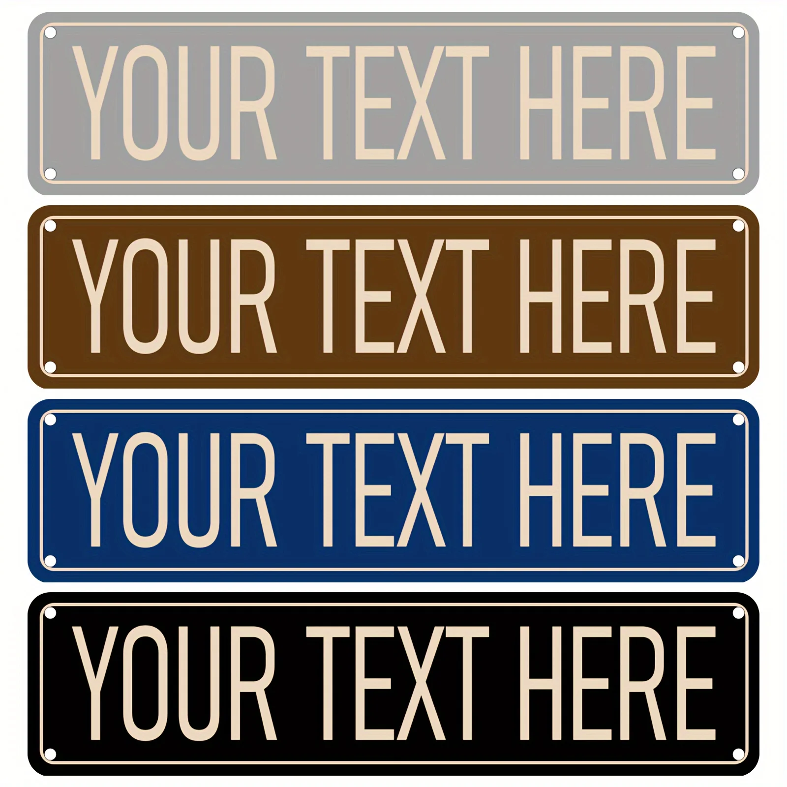 

Personalized Street Sign, Design Your Own Sign Featuring Your Name Or Message, Suitable for Both Indoor And Outdoor Settings, V