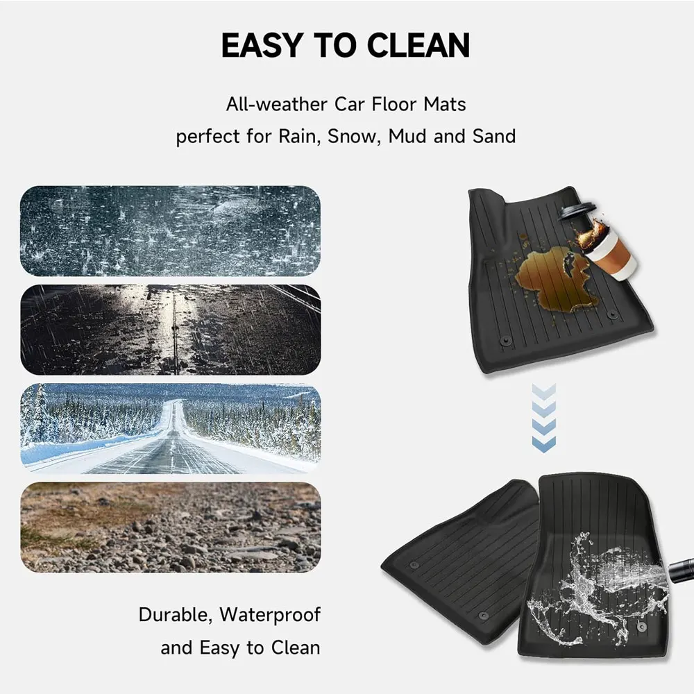 ل تسلا نموذج Y 2025 العرعر الحصير نموذج 3 هايلاند مخصص طبقة مزدوجة المضادة للانزلاق وحماية جميع الأحوال الجوية نموذج 3 #6