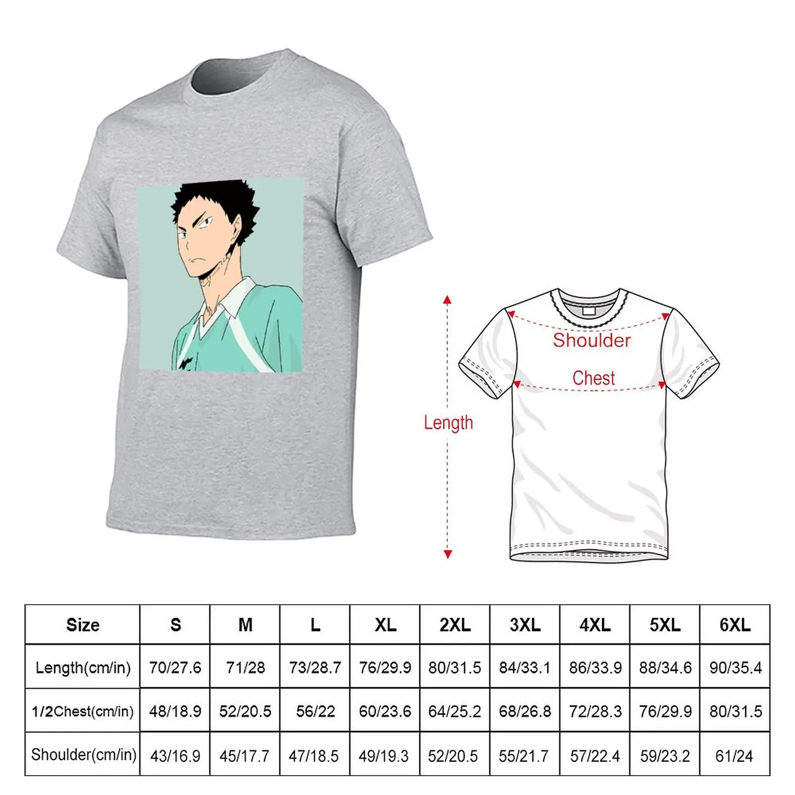 iwaizumi hajime T-Shirt Aesthetic clothing oversizeds t shirts for men