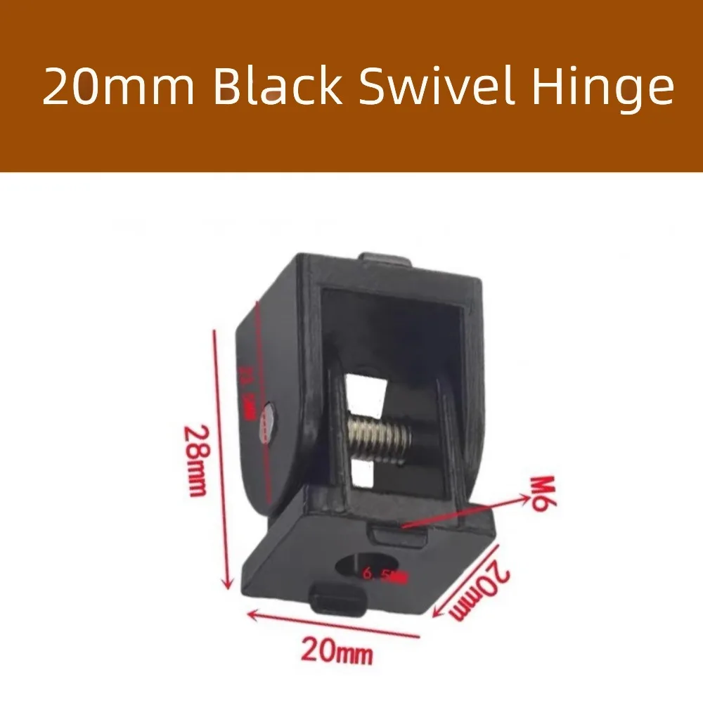 Zinc Alloy Hinge Connector Sliding Base Flexible Pivot Pivot Joint Connector Adjustable Hinge Aluminum Profile