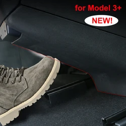 Dla Tesla Model 3+ Highland 2024 Centralny podłokietnik Tylne siedzenie Dziecko Anti-Kick Board Anti Dirty Kickproof Panel ochronny Pokrywa