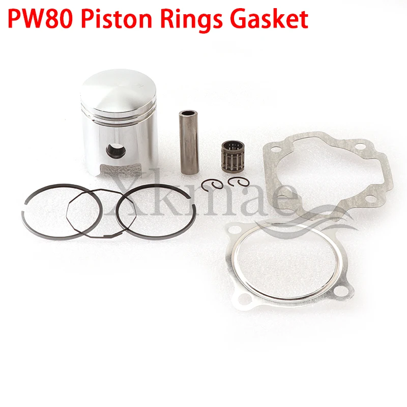 Motorcycle Engine 47mm Piston Rings Gasket Needle Bearing Kit For Yamaha PW80 PW 80 PEEWEE Y-Zinger Dirt Bike 1983-2006