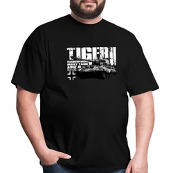 WW2 Bundeswehr Panzer Troops Tiger II Heavy Tank T-Shirt. Summer Cotton Short Sleeve O-Neck Men's T Shirt New S-3XL