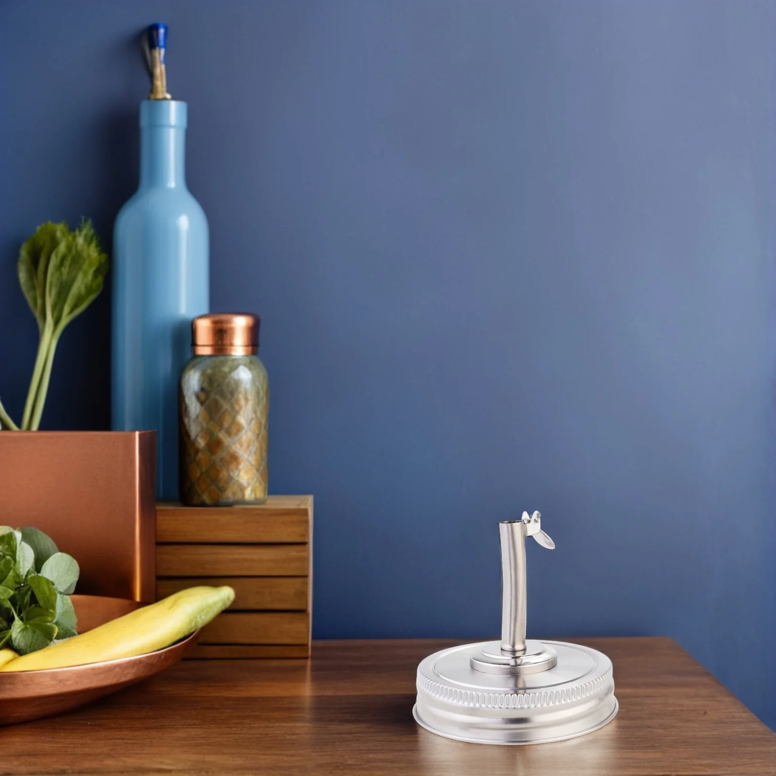 

3Pcs Mason Jar Pour Spout Lid Stainless Steel Leakproof for Oil Vinegar Soy Sauce Dispenser Smooth Flow Control No Drip Wide