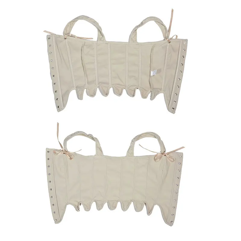 Corsé Retro con cordones para mujer, Top corto sin mangas con tirantes finos, corpiño, corsés, camisola ajustada Medieval, prendas de vestir para discoteca