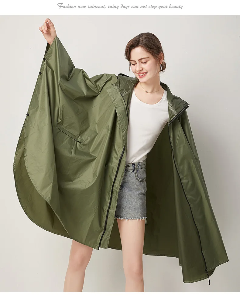 Imagem -03 - Impermeável de Nylon Impermeável para Adultos Jaqueta Poncho para Homens e Mulheres Tent Cover Wear Outdoor Hiking Rain Coat Manto