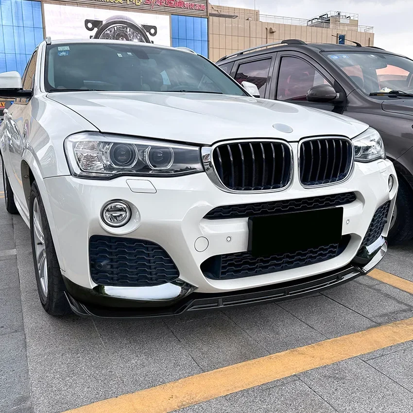 For BMW X3 F25 X4 F26 LCI M Sport 2014 To 2018 Car Front Bumper Spoiler Lip Lower Diffuser Splitter Body Kit Auto Accessories