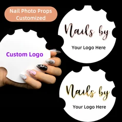 1 Pc Personalized Picture Props For Nails Custom Logo Nail Art Tech Supplies Product Photography Photo Shoot Prop Display