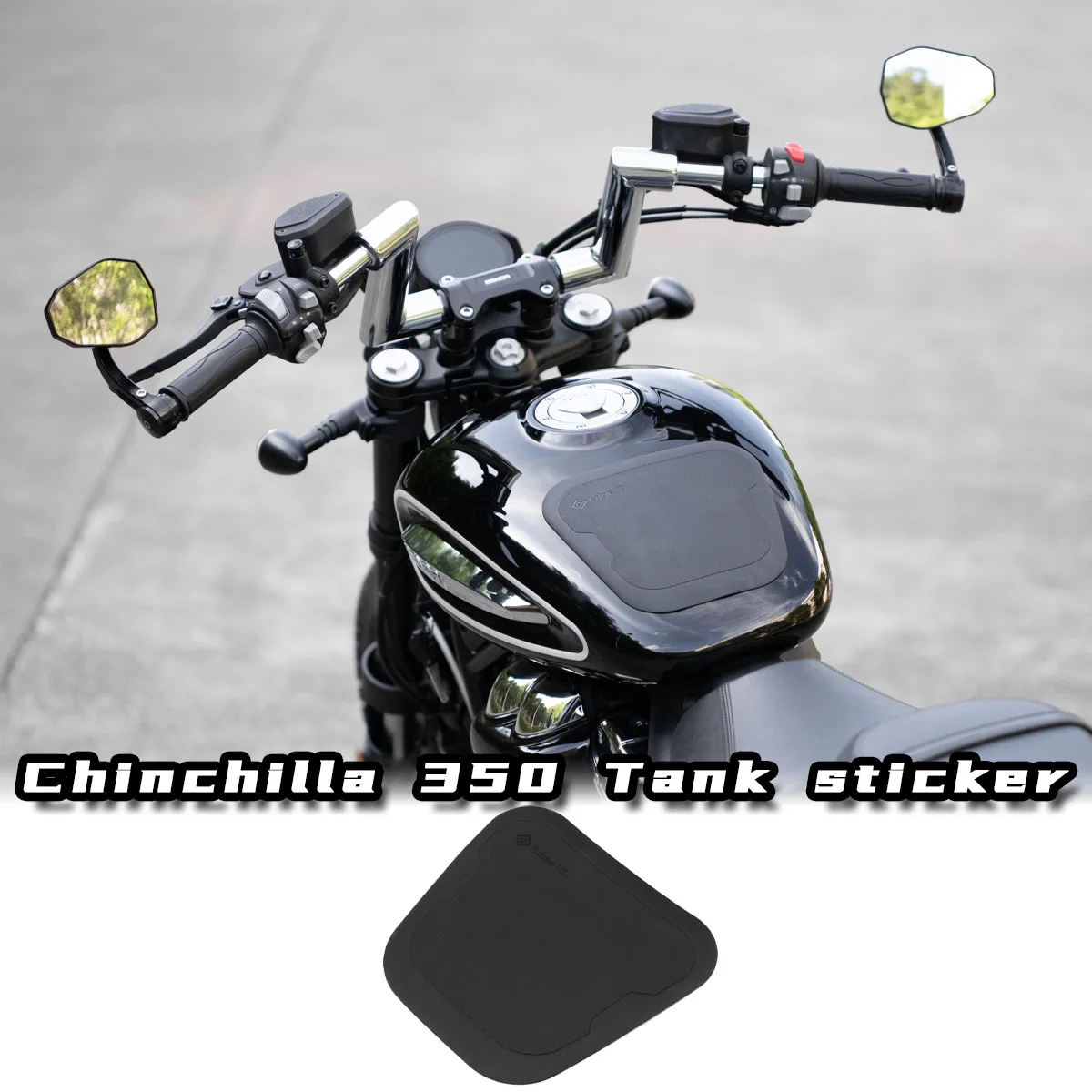 Motorcycle Fuel Tank Pad Protector Decal Traction Sticker for BENDA Chinchilla 350 Oil Gas Tank Pad Protector