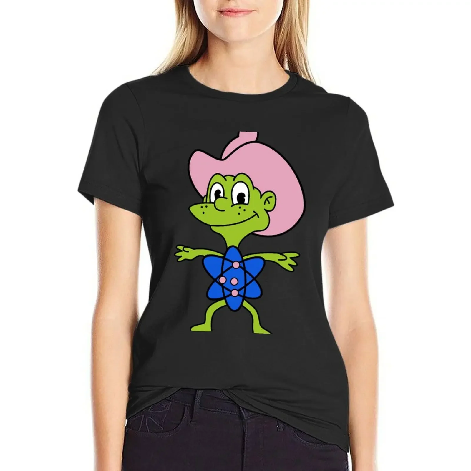 

Smilin' Joe Fission T-Shirt new edition Short sleeve tee vintage funnys Women's tops