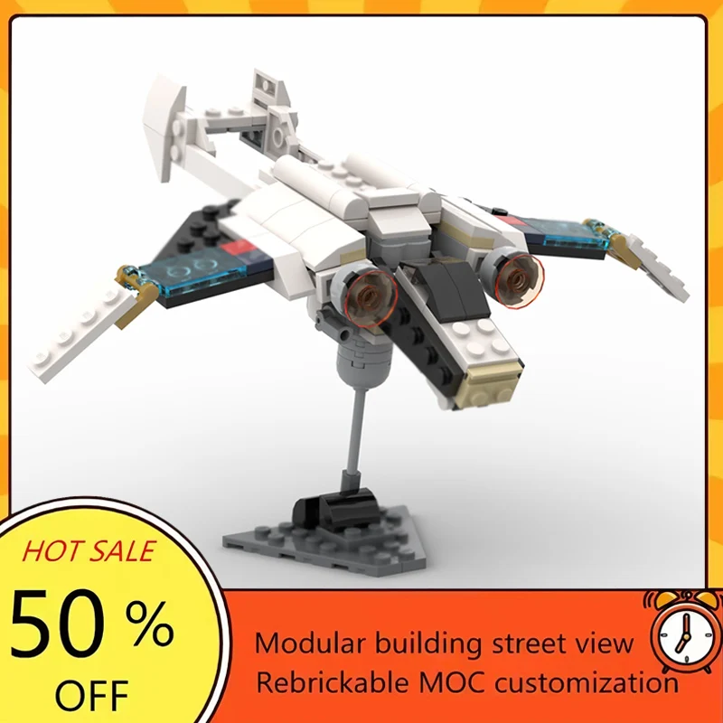 

134PCS Popular Space War Movie Model MOC Building Bricks Spaceship Modular Technology Gifts Holiday Assemble Children Toy Suit
