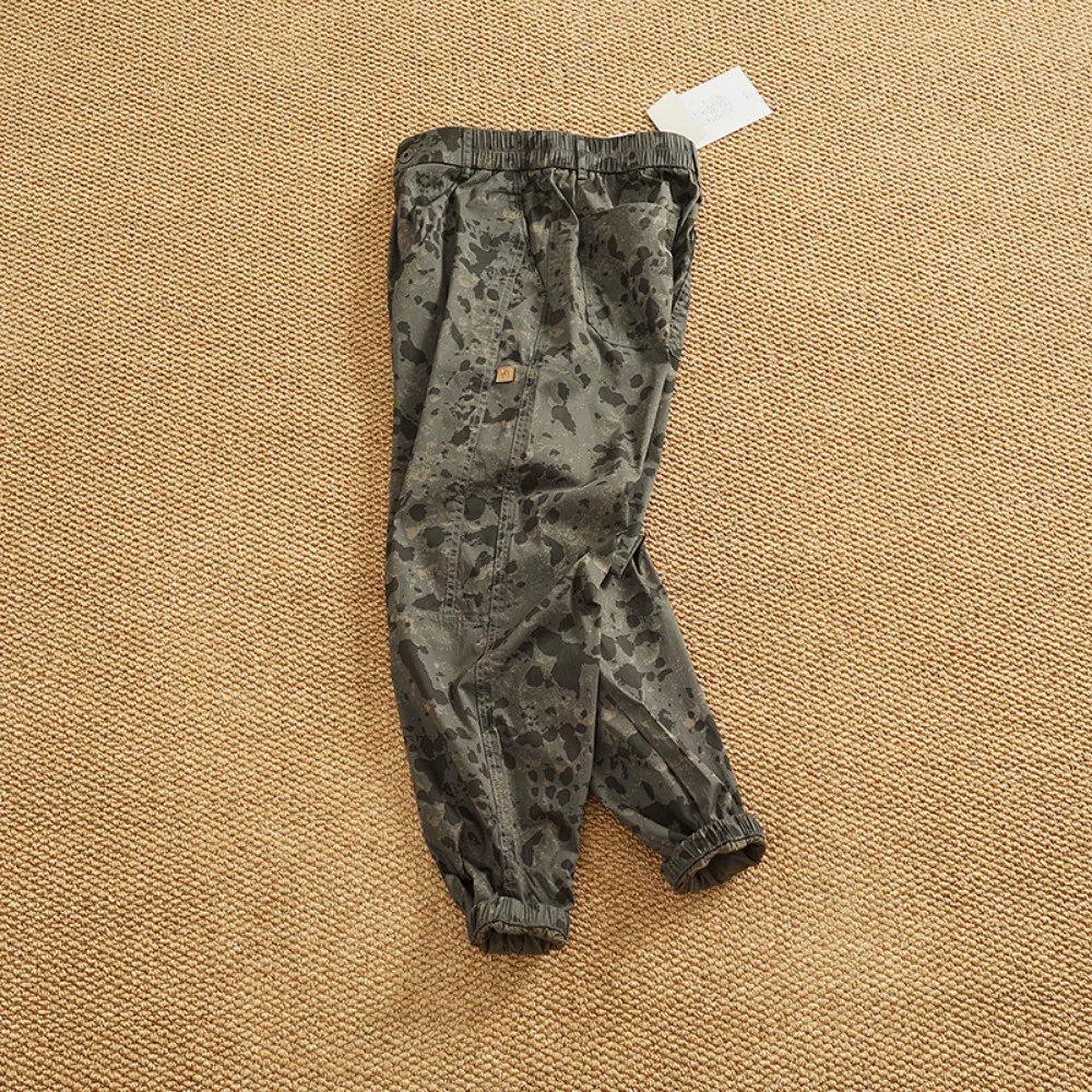 Dünne, schnell trocknende, fußempfangreiche Freizeithose für Herren im Spleißstil, Tarnung und elastische, eisempfindliche Arbeitskleidung, Haremshose