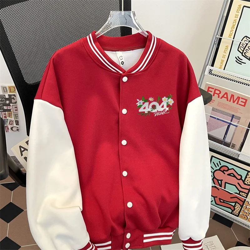 High-quality American-style Baseball Jackets Embroidered Graphic Casual Jackets Autumn Outdoor Sports Tops and Coats M-3XL