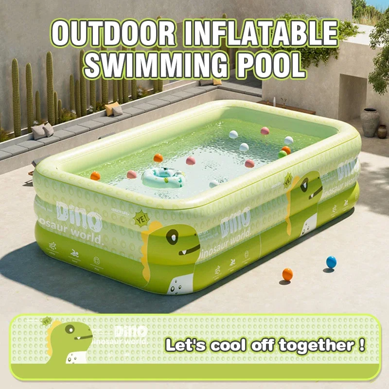 

Outdoor Inflatable Swimming Pool PVC Inflatable Tanning Pool Lounger Float Swimming for Adults Baby Available in Various Sizes
