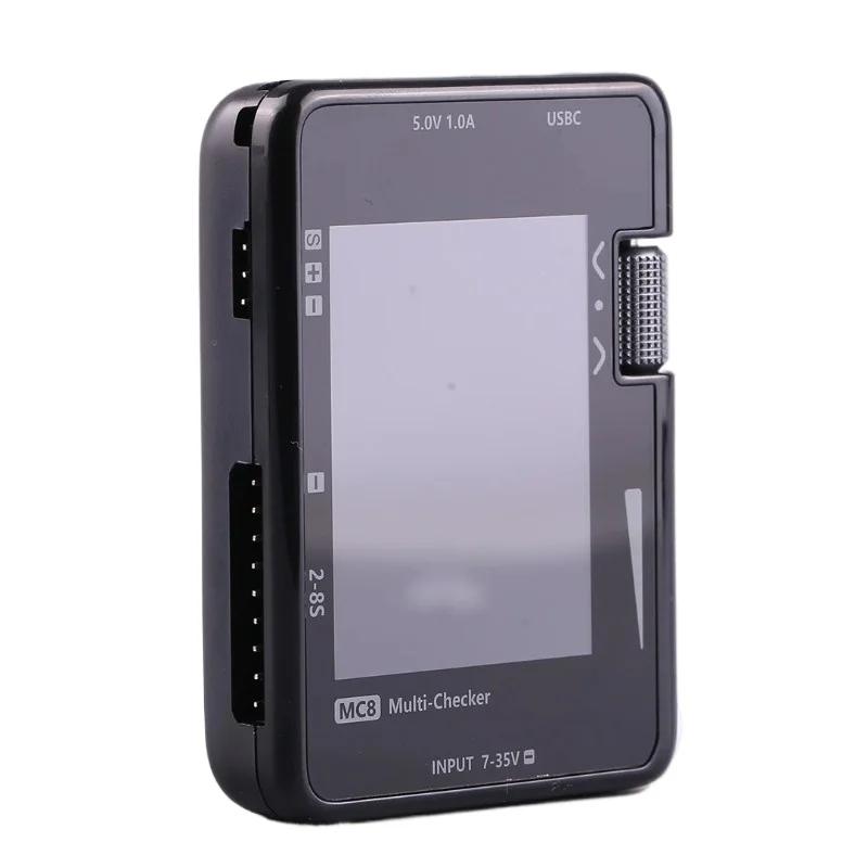 2.0 Inch IPS MC8 Battery Balancer Tester Multi Function Lipo Cell Voltage Checker ESC Servo Testing Accessory