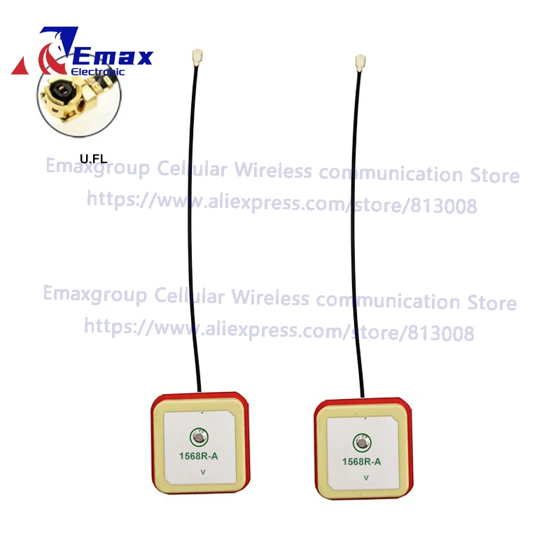 

2 шт. керамическая GPS-антенна Beidou Active/Passive 25*25*4 мм IPX U.FL 5-30 см навигационная антенна для позиционирования дрона 1568R-A