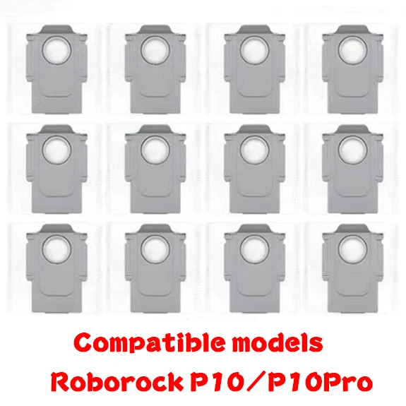 

2/5Packs for Roborock P10/P10 Pro Dust Bags - HEPA Sealed Disposable Vacuum Bags with Leak-Proof Design (Official Model Fit)