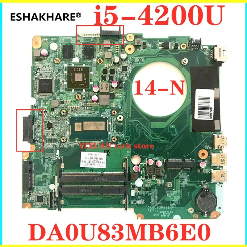 734426-501 734426-001 734426-601 Motherboard for HP 14-N laptop motherboard i5-4200U DSC 8670M 2GB Video card DA0U83MB6E0 REV:E