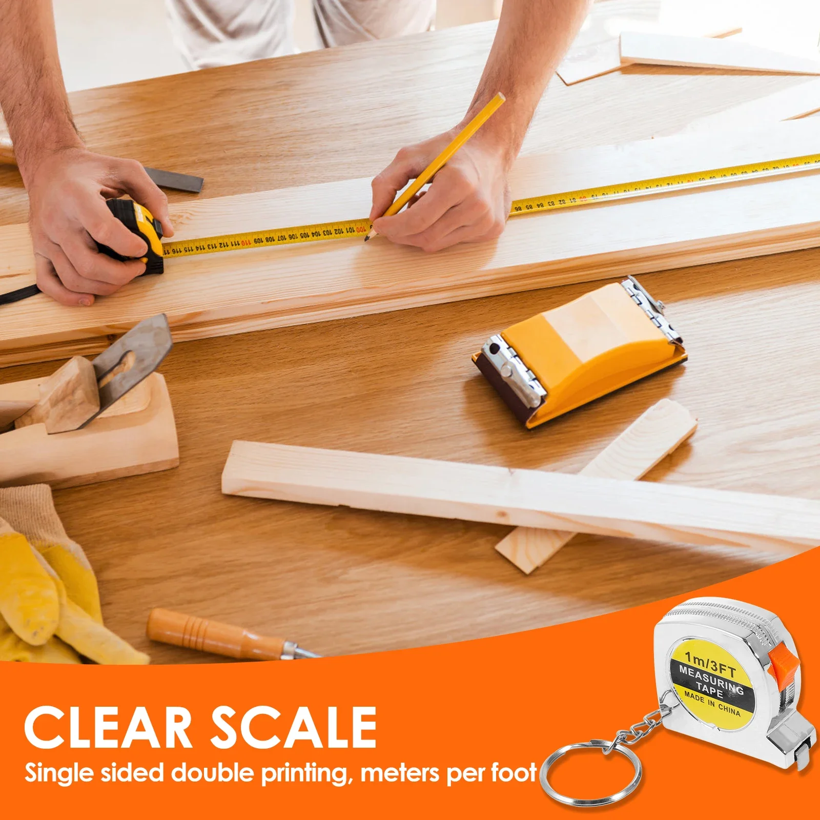 15/30 قطعة شريط قياس صغير لقياس الارتفاع 3FT المحمولة سلسلة المفاتيح المرنة شريط القياس متعدد الوظائف أشرطة القياس الصغيرة #5