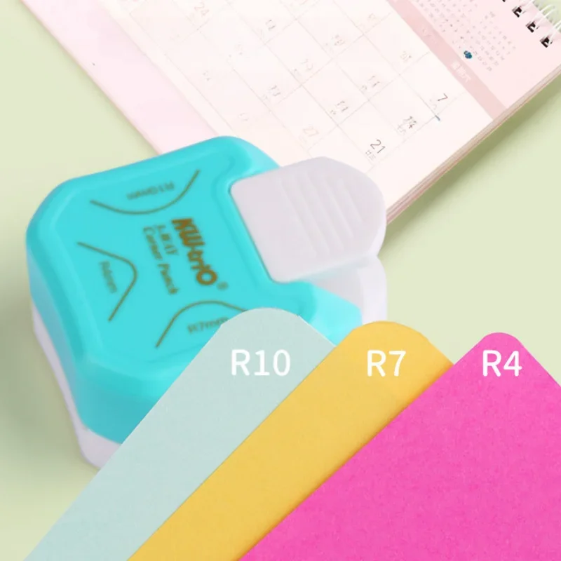 3 in 1 Corner Rounder fai da te Mini Corner Cutter R4/R7/R10 Trimmer Craft Punch Border punzoni per Scrapbooking materiale scolastico