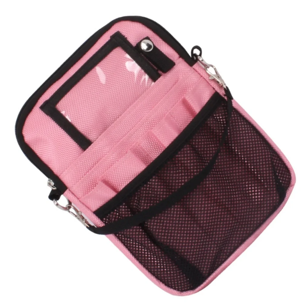 Tool Carrier Waist Pack with External Quick Pockets Detachable Tape Holder and Built-in ID Card Sleeve for Daily Use
