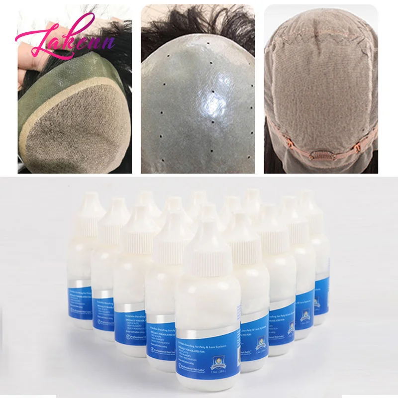 Lace Front Wig Glue Extra Hold Waterproof 38Ml Super Bonding Adhesive Glue For Wig Cap 2Pcs Hair Glue Hair Styling Tools 1.3Oz