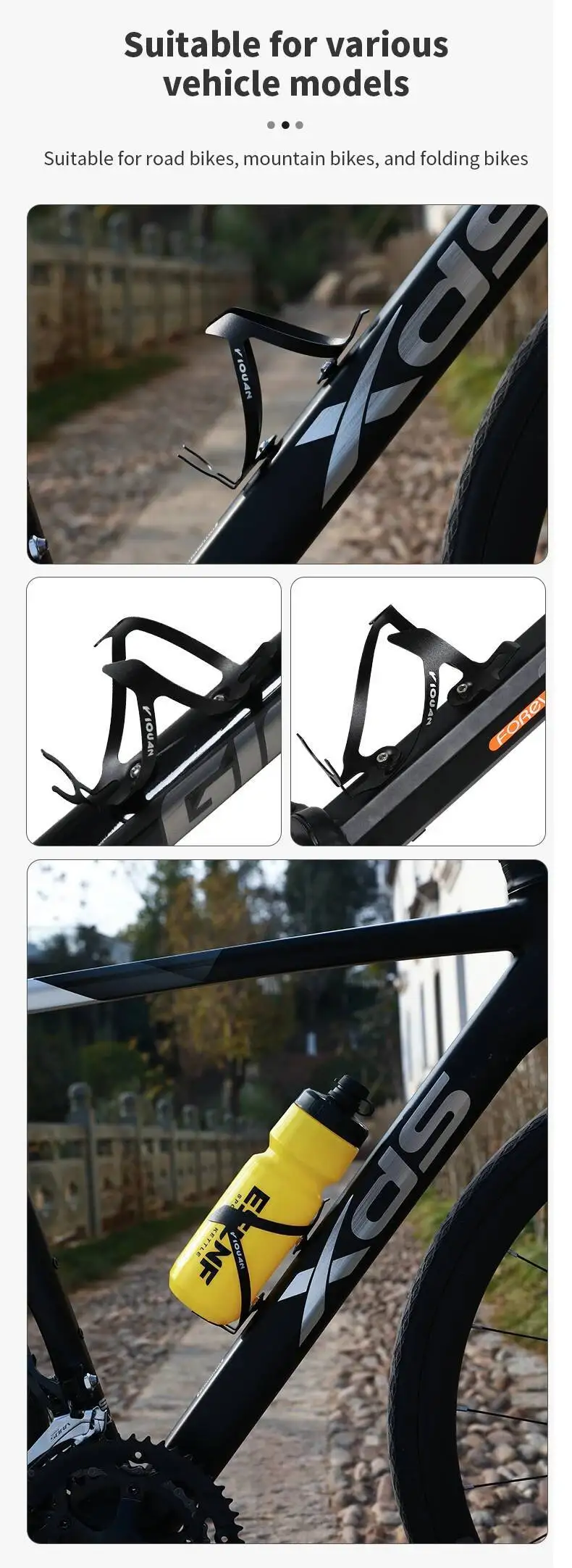 ESLNF Aluminium-Legierung Fahrrad-Trinkflaschenhalter Mountainbike-Flaschenhalter MTB Fahrradflaschenhalter – Detail 10