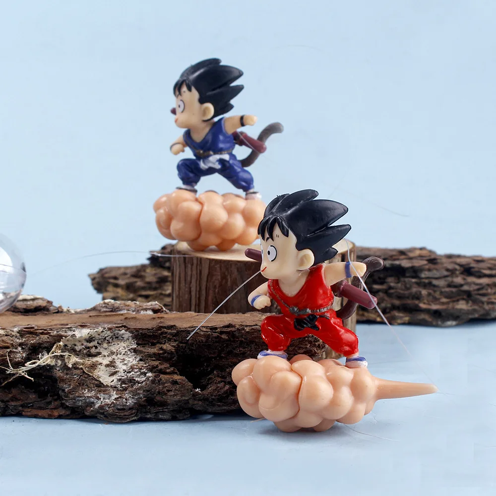 Dragon Ball Z Son Goku Anime Figure Fish Tank Doll Decoration Monkey King Aquarium Ornament Pendent Kawaii Toy Gift For Children