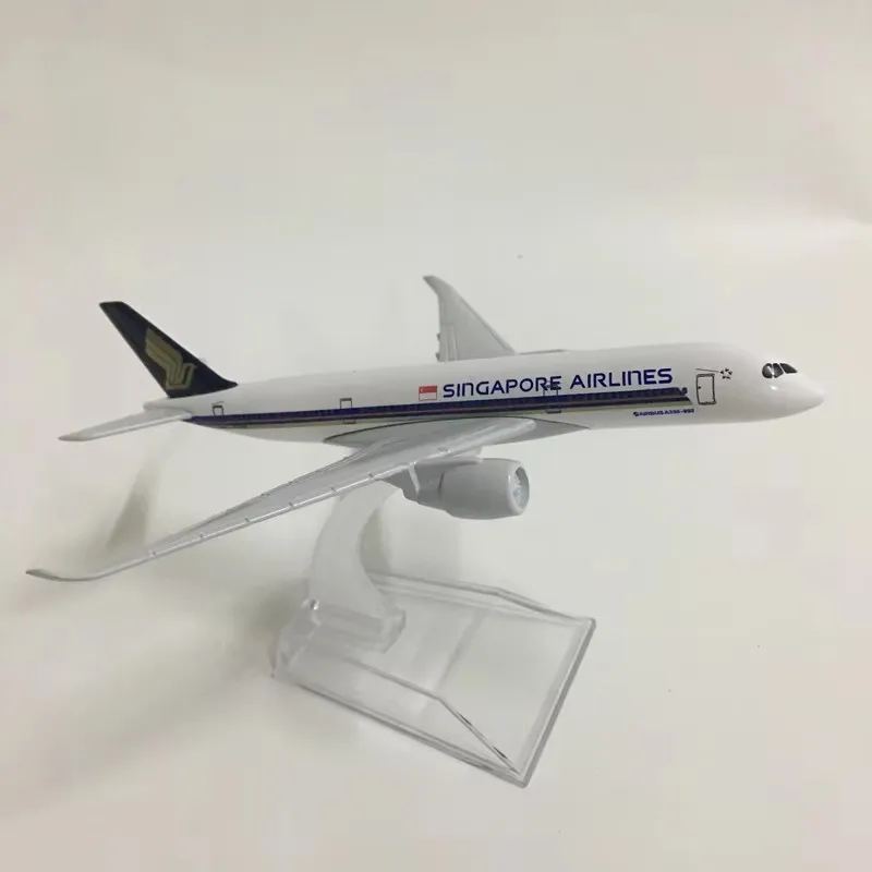 1:400 Scale Singapore Airlines A350 Die-cast Metal Replica 16cm Airplane Model Children's Gift Boy Toys