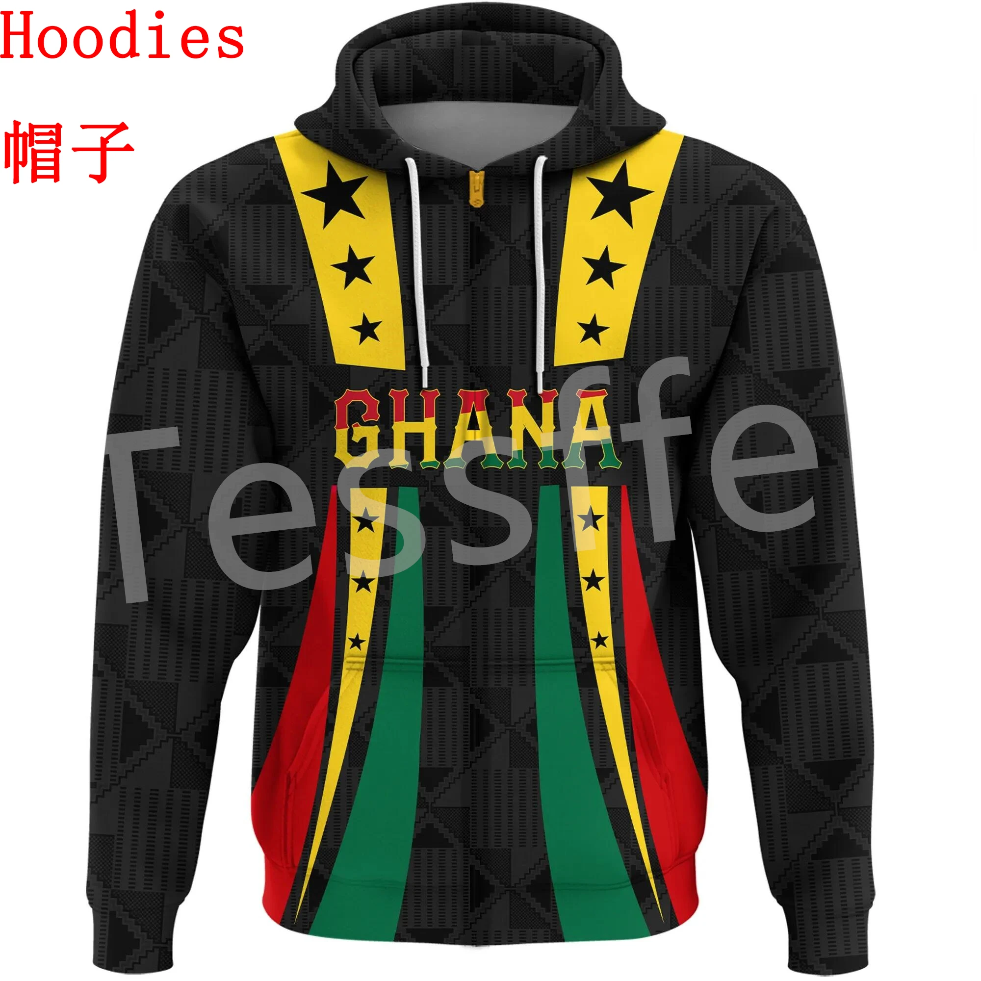 

Tessffel Black History Africa County Ghana Kente Tribe Tattoo Tracksuit 3DPrint Men/Women Streetwear Casual Pullover Hoodies X18