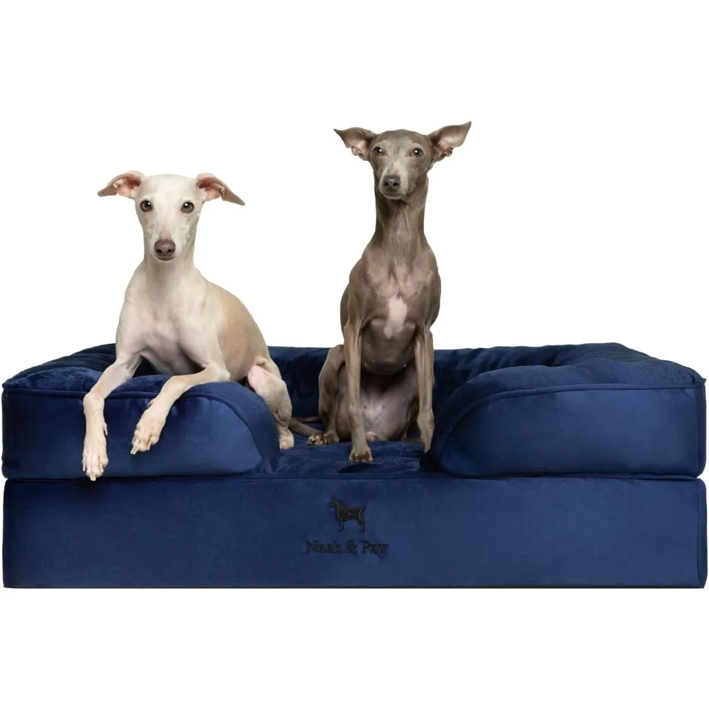 

NOAH & PAW Large Dog Bed, 35x25x11 Inch, Orthopedic Dog Beds, Eggshell Memory Foam Infused with Cooling Gel, Inner Cover, Waterp