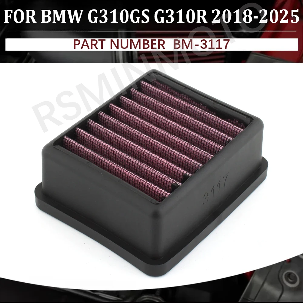 

Engine Air Filter High Performance Premium Powersport Air Filter For BMW G310GS G310R 2018-2025 BM-3117
