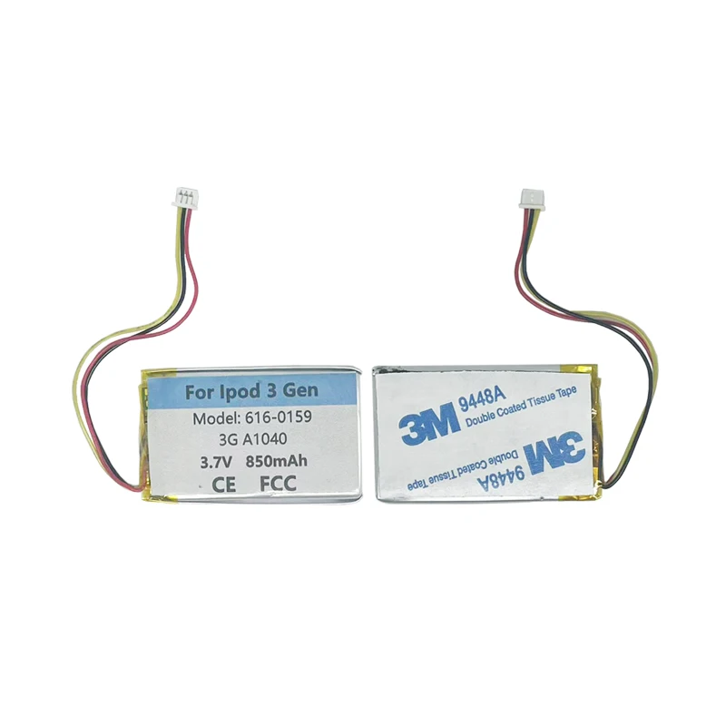 Original Replace 850mAh 616-0159 Battery For Apple Ipod 3 3G 3rd G3 3Gen Generation A1040 MP3 MP4 Batterie Accumulator AKKU