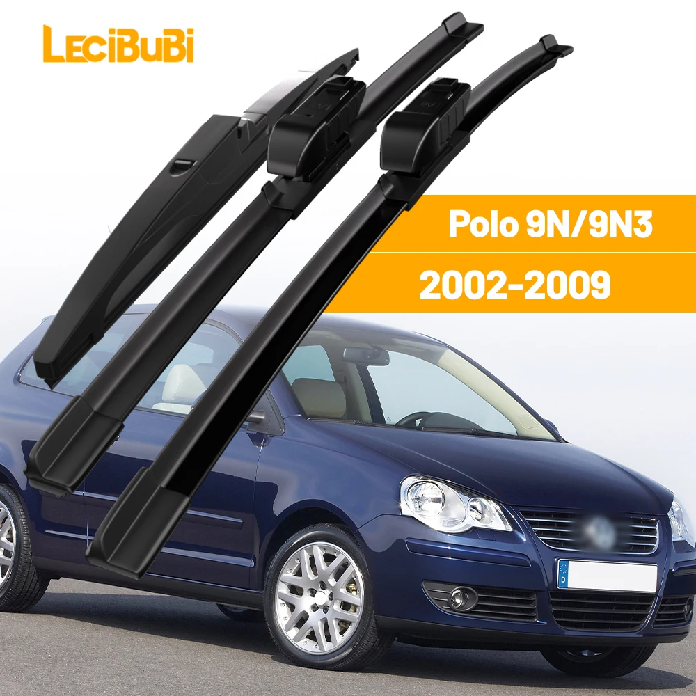 Per VW Polo 9N 9N3 2002-2009 1 set Spazzole tergicristallo anteriori e posteriori Tergicristalli 2003 2004 2005 2006 2007 Accessori