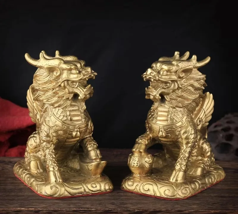 Manufacturer Wholesale Ornaments Brass Crafts Kirin