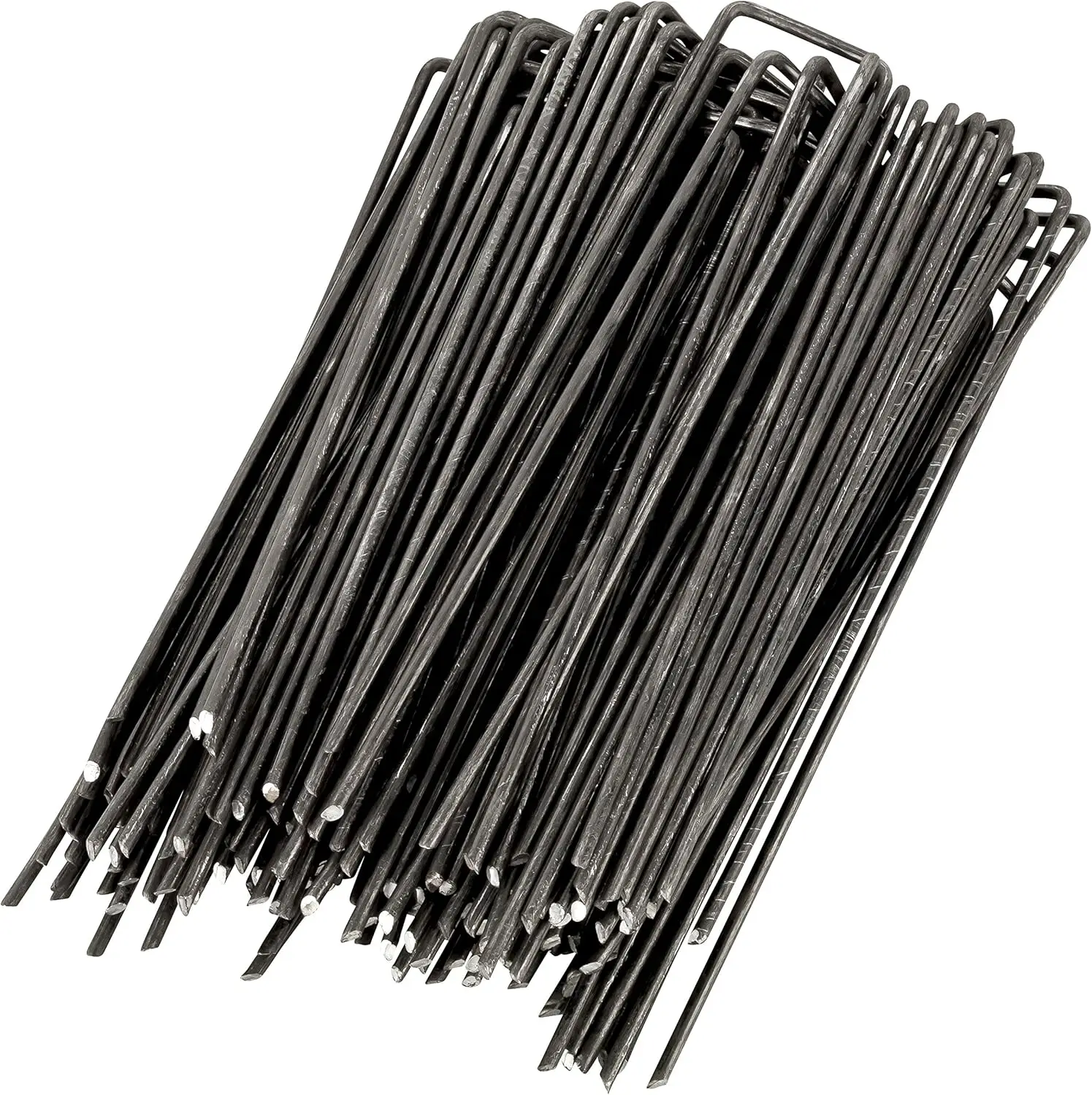 300 Grapas de sujeción de Acero para el Ajuste de Mallas geotextiles y Telas contra Malas Hierbas o Acampada - Pinc