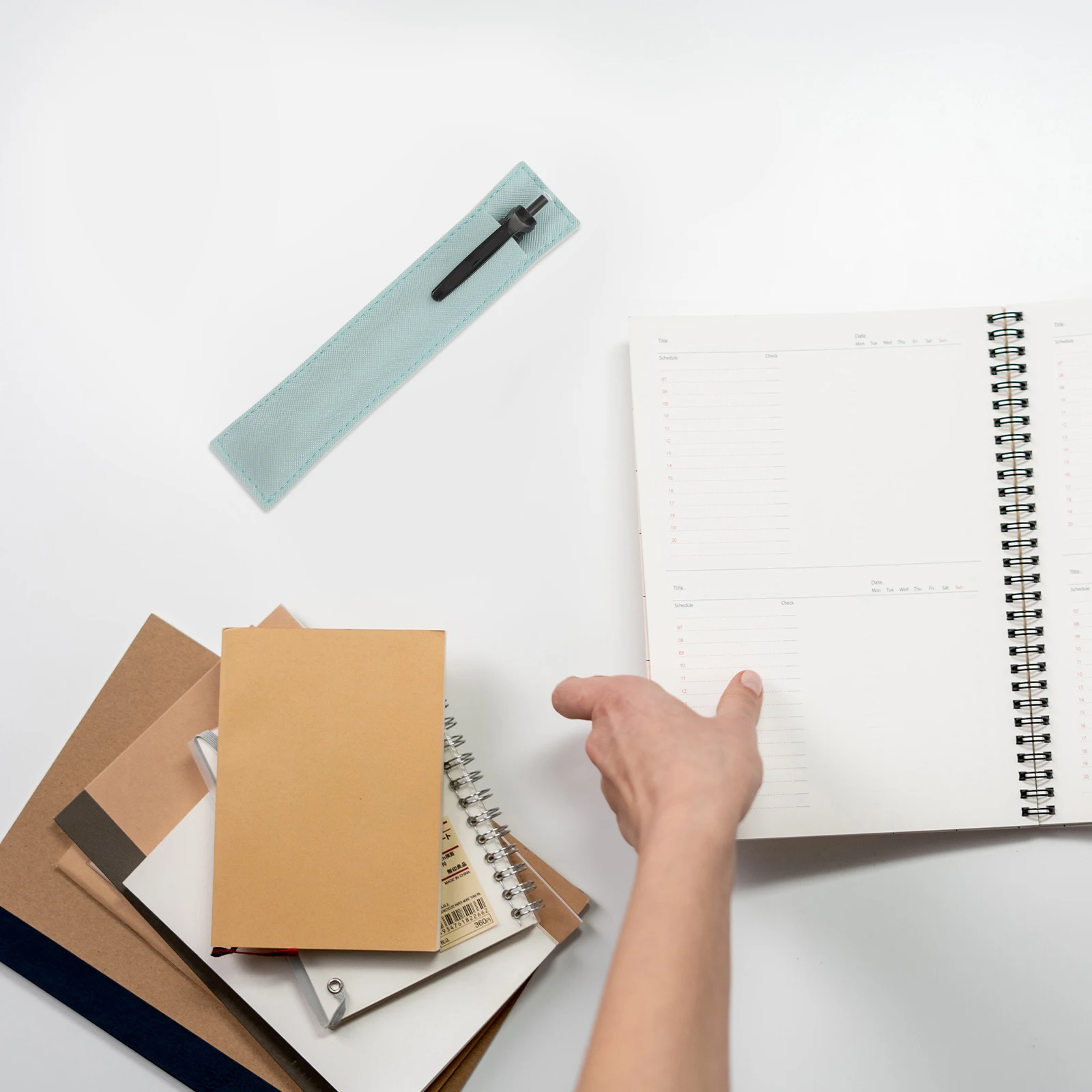 

12Pcs Pen Pouch Sleeve Single Pen Holder Elegant Case for Fountain Ballpoint Pencil Office Use Holder Pouch