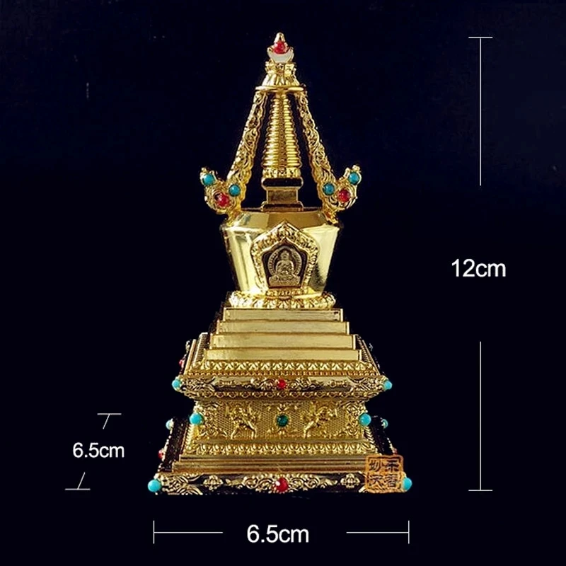 

Blessing 12cm exquisite sheet metal does not fade Tantric repair method Zengfu hard alloy Bodhi tower stupa free ship